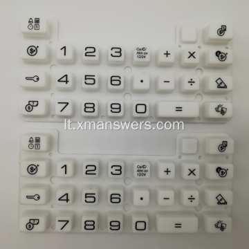 Laidus kupolo formos silikoninės gumos mygtukų bloknotas / klaviatūros klaviatūra